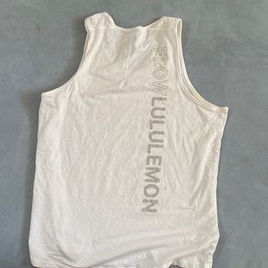 White Lulu tank top, Size L